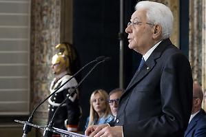 Mattarella striglia i partiti: &laquo;Devono lavorare insieme&raquo;