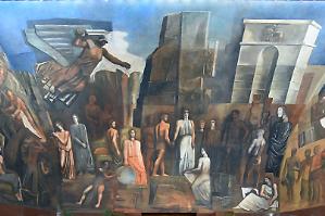 Alessandro Giuli lavora a un museo per Mario Sironi