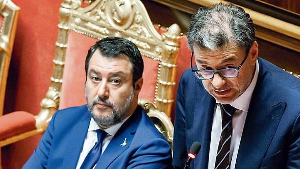 Matteo Salvini e Giancarlo Giorgetti