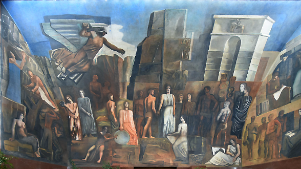 Alessandro Giuli lavora a un museo per Mario Sironi